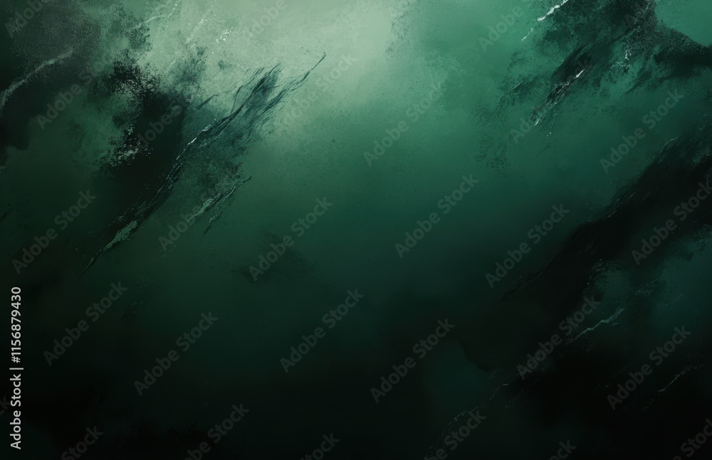 Aufkleber abstract dark green ocean texture with swirling patterns and light reflections ideal for backgrounds