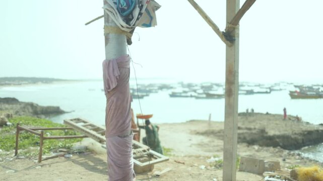 Person on the Sea beach