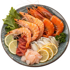 shrimps with lemon