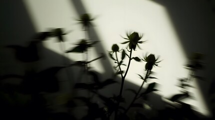 silhouette of a dandelion