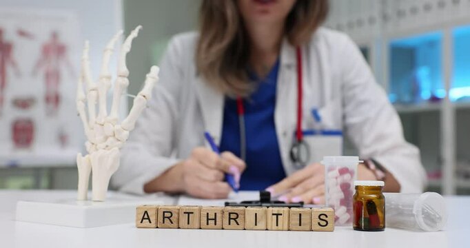 A medical professional conducts extensive studies on arthritis utilizing various models and treatment methods