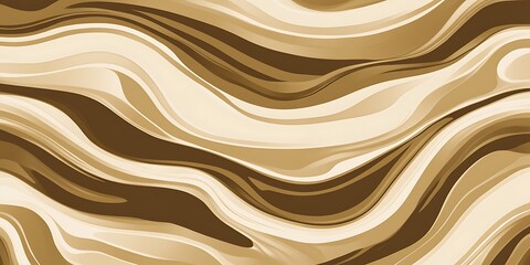 Obraz premium Abstract brown and beige wavy marble texture background.