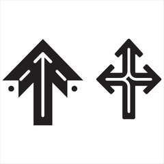 Upward and Divergent Arrows Illustrate Direction and Choice 