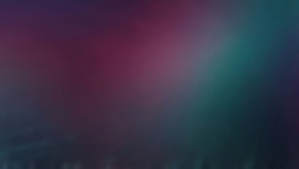 Obraz premium A blurred, grainy abstract background with a gradient from dark purple to light teal