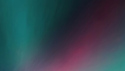 Fototapeta premium A blurred, grainy abstract background with a gradient from dark purple to light teal