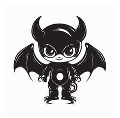 Little Devil Images vector isolated on white background.