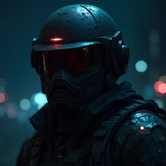 Future military concept built with artificial intelligence