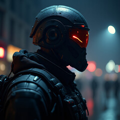 Future military concept built with artificial intelligence