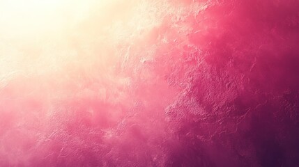 Fototapeta premium Abstract pink and orange textured background with bright light.