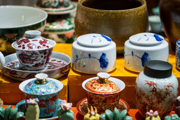 Beautifully Crafted Traditional Ceramics Displaying Artistic Tea Culture