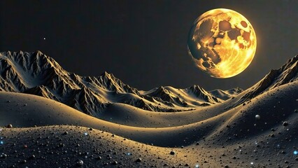 Uninhabited mountainous terrain at dawn.