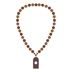 Ramadan Kareem Element Isolated on White Background. Vector Illustration