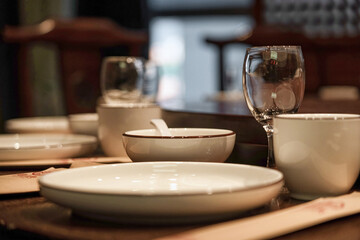 Antique Chinese Blower and Iron Tools on Display