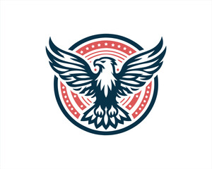 American Eagle icon logo template.