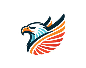 American Eagle icon logo template.