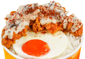 Truffle Chicken Mushroom Sauce with egg