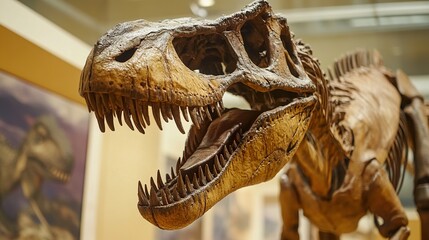 Dinosaur Skeleton: A Prehistoric Marvel in Museum Exhibit
