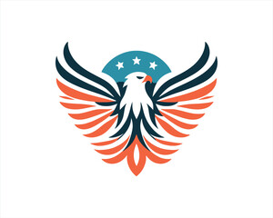 American Eagle icon logo template.