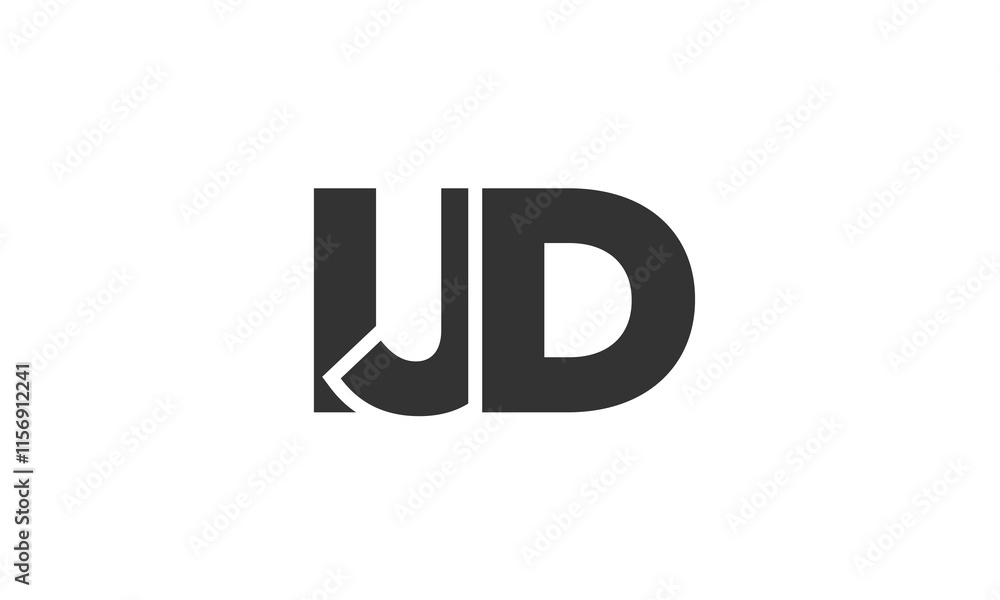 Fototapete ijd logo design template with strong and modern bold text. initial based vector logotype featuring s