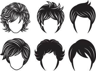 Obraz premium vector set of hair