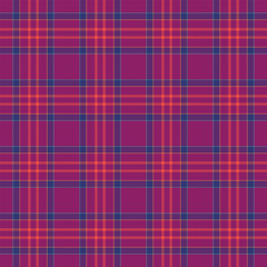 Fototapeta premium Rose background texture pattern, king plaid fabric vector. Manufacturing textile tartan check seamless in red and pink colors.