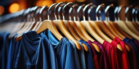 rack of clothes hangers