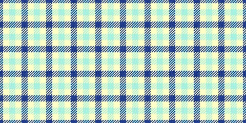 Sample pattern seamless fabric, checking background textile vector. Graceful plaid check texture tartan in light and blue colors.