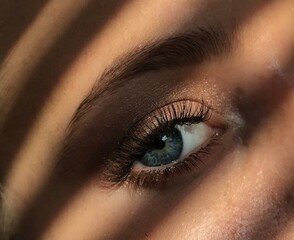 close up of eye