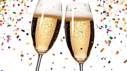 Accessories for people celebrating the New Year, simple without background image