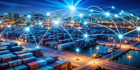 Futuristic Blockchain Logistics Network: Enhanced Transparency, Security, and Efficiency in Global Supply Chain