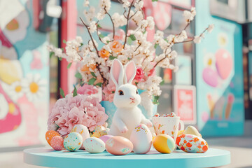 Easter egg hunt background