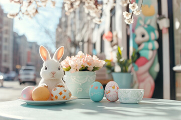 Easter egg hunt background