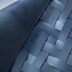 Elegant Embossed Blue Leather Texture Collection