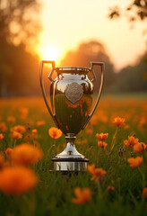 trophy and achievement image created with artificial 