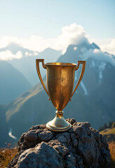 trophy and achievement image created with artificial 