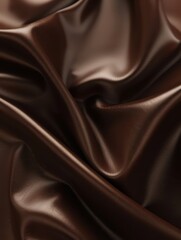 Obraz premium Luxurious Dark Brown Satin Fabric Texture Collection