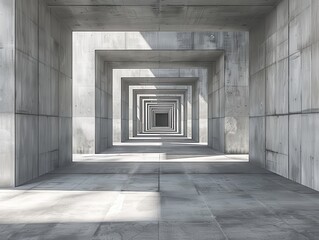 Obraz premium Modern Architecture Concrete Structures – Bold Urban Designs