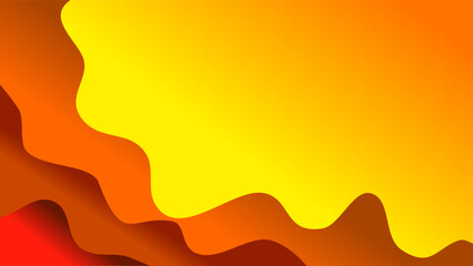 Yellow orange warm earth tones wave pattern abstract background