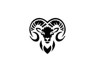 Naklejka premium Ram Logo Design Vector Art