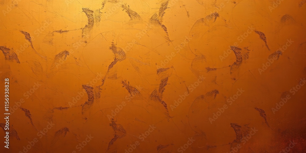 Poster a detailed view of a textured bronze backdrop featuring unique patterns that create a warm ambiance,