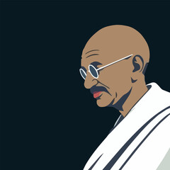Mahatma Gandhi india clipart, art, illustration, vector, gandi, 2, october, jayanti, birthday, celebration, independent, day, republic
