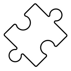 Abstract Puzzle Connections Line Art Vectors