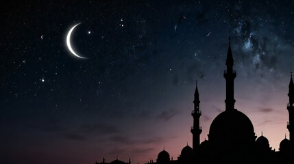 Fototapeta premium mosque in the night