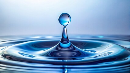 Isolated Water Drop Long Exposure Photography - High-Resolution Stock Image