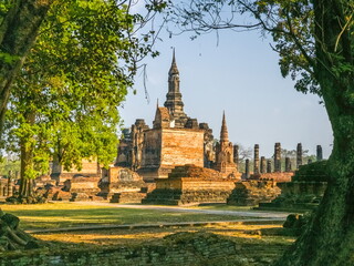 Wat Mahathat Maha That temple, Sukhothai, Thailand