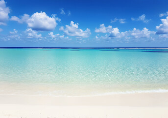 Obraz premium Beautiful Scenery of a Tropical Beach: Generated image