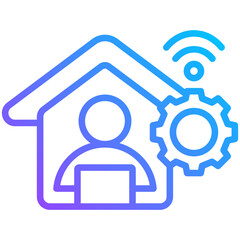 Working At Home Icon