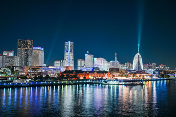 Obraz premium 横浜みなとみらいの夜景
