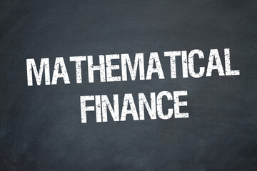 Mathematical Finance	
