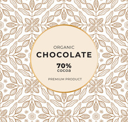 Cocoa bean illustration. Vintage style design template. chocolate cocoa beans. Vector illustration